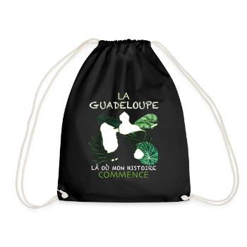 La Guadeloupe Ma Belle Histoire Citation - Sac de sport léger - noir - Devant