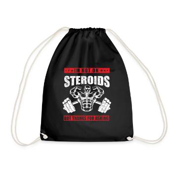 Bodybuilder Kraftsport Fitness Motiv - Turnbeutel - Schwarz - Vorne