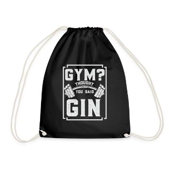 Bodybuilder Kraftsport Fitness Motiv - Turnbeutel - Schwarz - Vorne