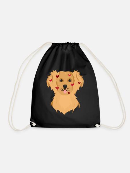 Golden Retriever - Turnbeutel - Schwarz