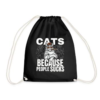 Cat Cat Cat Shirt Cat Gift Idea Kitten - Sac de sport léger - noir - Devant