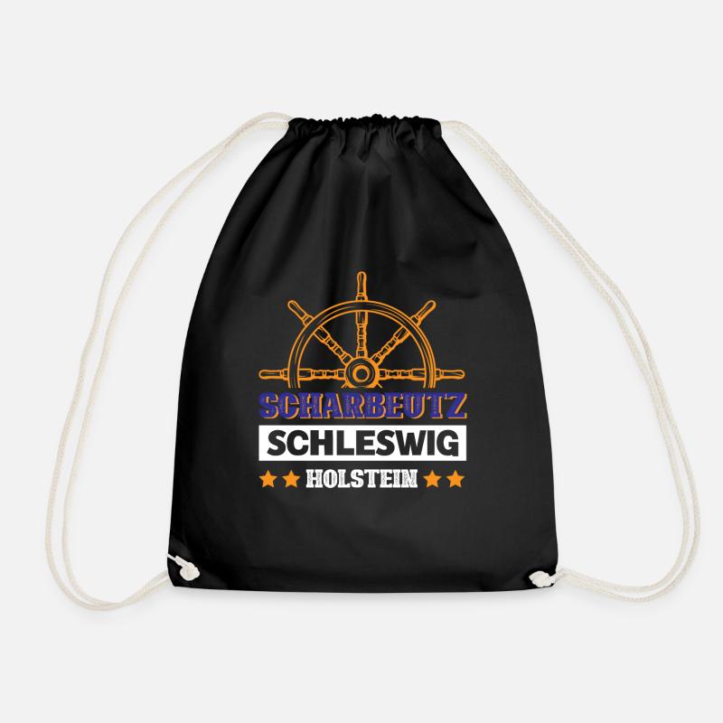 Scharbeutz Schleswig-holstein - Drawstring Bag - black