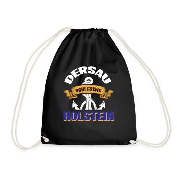 Dersauer Schleswig-holstein - Drawstring Bag - black - Front