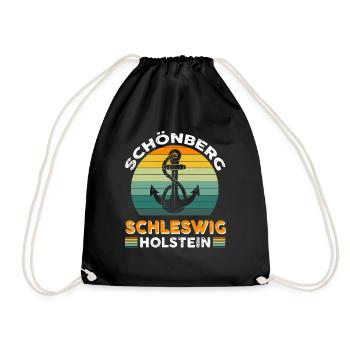 Schönberg Schleswig-holstein - Drawstring Bag - black - Front