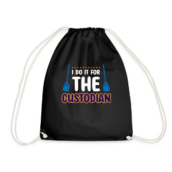 Je le fais pour le gardien - Sac de sport léger - noir - Devant