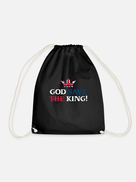 God Save The King Charles 2023 Couronnement - Sac de sport léger - noir
