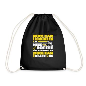 Nuclear engineer who starts my nuclear reactions - Drawstring Bag - black - Front