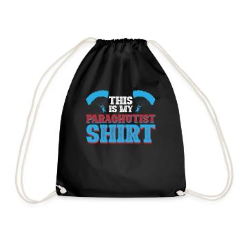 Voici ma chemise de parachutiste - Sac de sport léger - noir - Devant