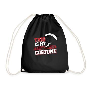 This Is My Parachutist Costume - Drawstring Bag - black - Front