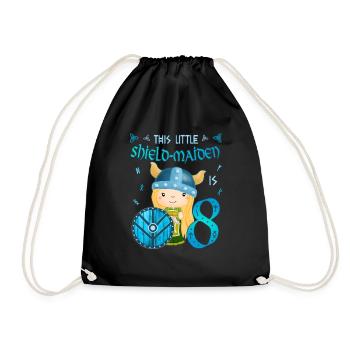 Schildmaid - Anniversaire 8 ans Nordic Vikings - Sac de sport léger - noir - Devant