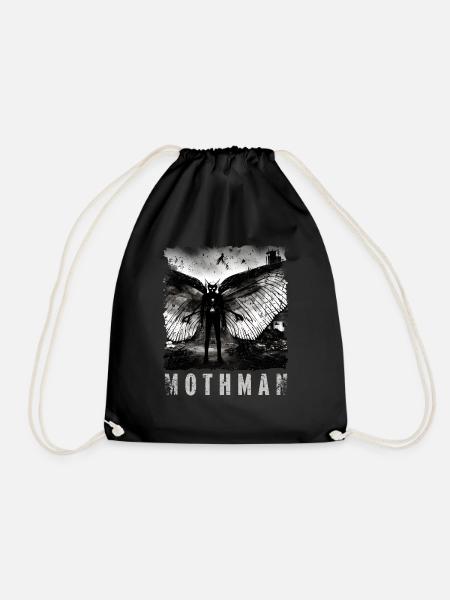 Mothman Distressed Creepy Sichtung Foto Cryptid - Turnbeutel - Schwarz