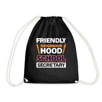 Secrétaire de l'école du quartier amical - Sac de sport léger - noir - Devant