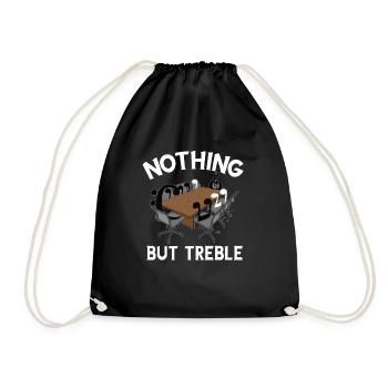 Clarinet Player Orchestra Musicians - Drawstring Bag - black - Front