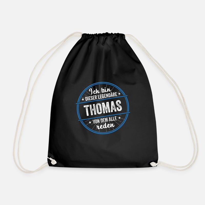 Ich bin dieser legendärer Thomas Name - Turnbeutel - Schwarz