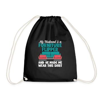 Superbe meuble à bascule pour un mari flipper - Sac de sport léger - noir - Devant