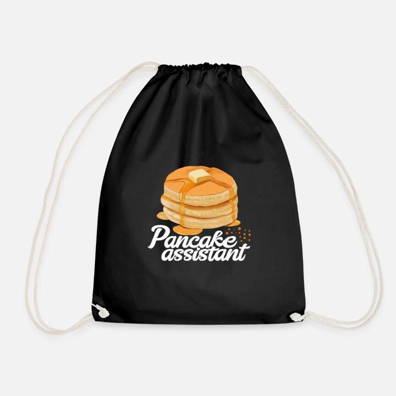 Pancakes - Turnbeutel - Schwarz