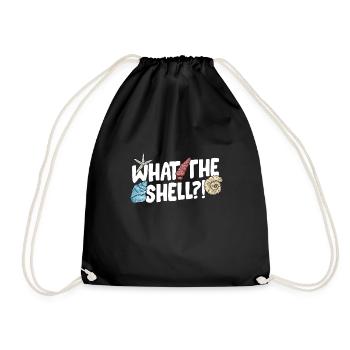 Collecting shells - Drawstring Bag - black - Front