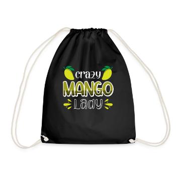 Dame folle à la mangue - Sac de sport léger - noir - Devant