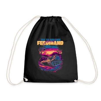 Try To Advance Find Ferdinand German Tank Tiger - Drawstring Bag - black - Front
