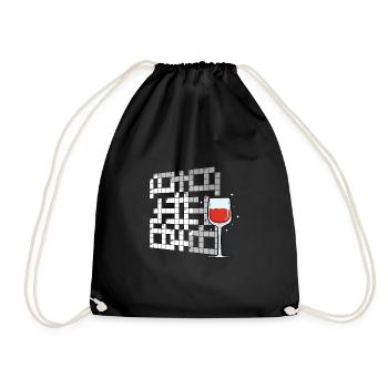 Résoudre des mots croisés - Sac de sport léger - noir - Devant