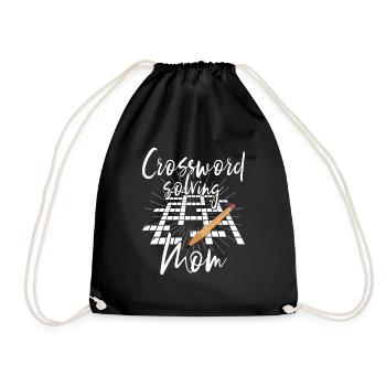 Résoudre des mots croisés - Sac de sport léger - noir - Devant