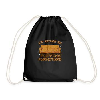 I'd Rather Be Funny Flipping Hummor For A - Sac de sport léger - noir - Devant