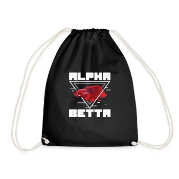 Drôle de poisson Alpha Red Betta pour un - Sac de sport léger - noir - Devant