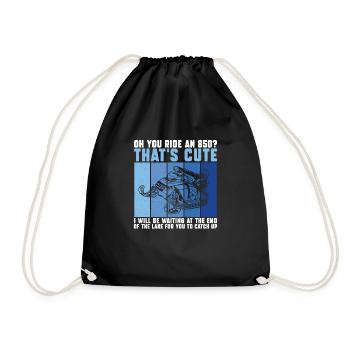You Ride And 850? Funny Snowmobile Riding Motor - Drawstring Bag - black - Front
