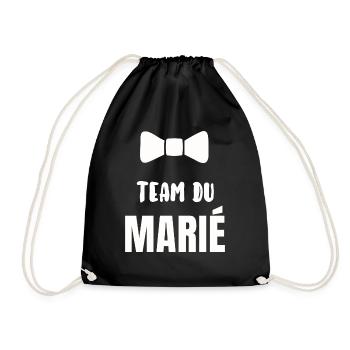 Team du marié - Sac de sport léger - noir - Devant