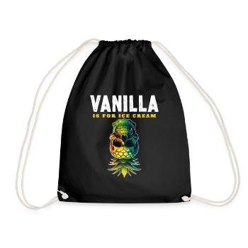 Vanilla is for Ice Cream - Drawstring Bag - black - Front