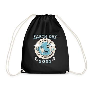 Jour de la Terre 2023 Be Kind To Your Mother Gift - Sac de sport léger - noir - Devant
