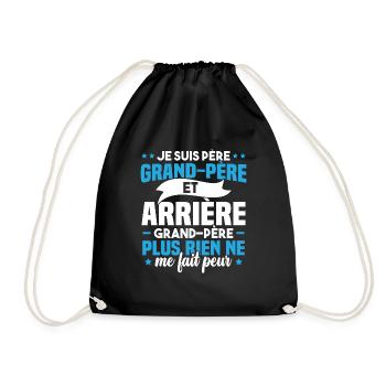 Je suis papa grand-père et arrière-grand-père - Sac de sport léger - noir - Devant