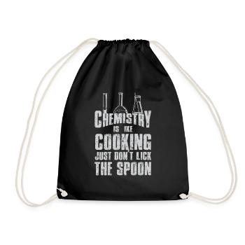 Chemie Lehrer Wissenschaftler Chemieker - Turnbeutel - Schwarz - Vorne