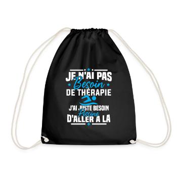 J'ai juste besoin d'aller à la piscine - Sac de sport léger - noir - Devant
