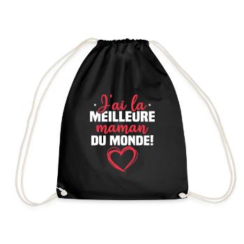 J ai la meilleure maman du monde - Sac de sport léger - noir - Devant