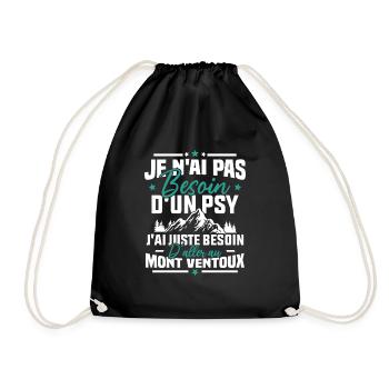 J'ai juste besoin d'aller au mont ventoux Humour - Sac de sport léger - noir - Devant