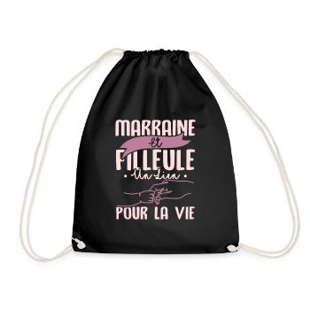 Marraine et filleule - Sac de sport léger - noir - Devant