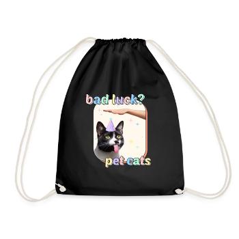 Cat Memes - Bad Luck Pet Cats - Sac de sport léger - noir - Devant