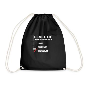 Équipe d’aviron amusante au plus haut niveau - Sac de sport léger - noir - Devant