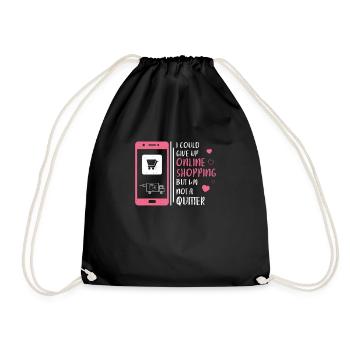 C’est drôle, je pourrais abandonner les achats en ligne, - Sac de sport léger - noir - Devant
