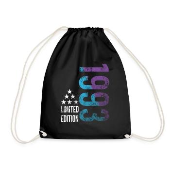 30th Birthday Vintage 1993 Limited Edition - Drawstring Bag - black - Front