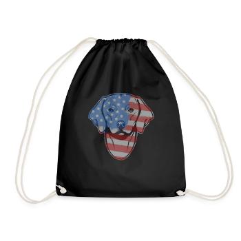 Rhodesian Ridgeback Rhodesian Ridgeback Flag - Drawstring Bag - black - Front