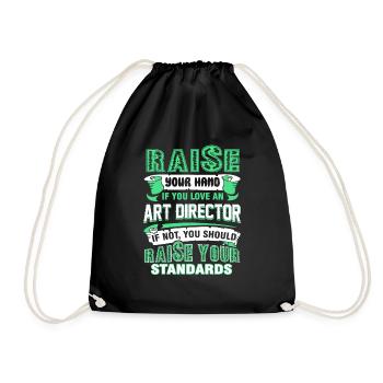 Art Director You Love An Art Director - Drawstring Bag - black - Front