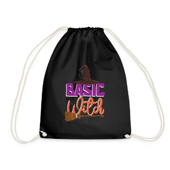Grusel Halloweenspruch Spruch Halloween - Turnbeutel - Schwarz - Vorne