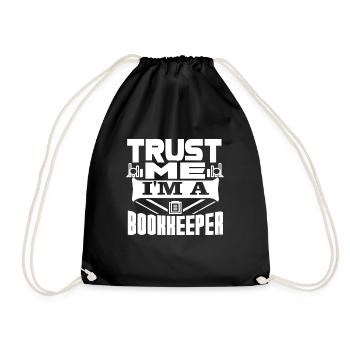 Bookkeeper Trust Me I'm A Bookkeeper - Drawstring Bag - black - Front