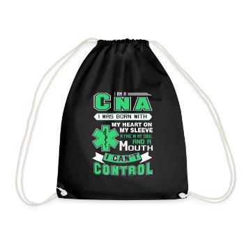 CNA I Am A CNA - Drawstring Bag - black - Front