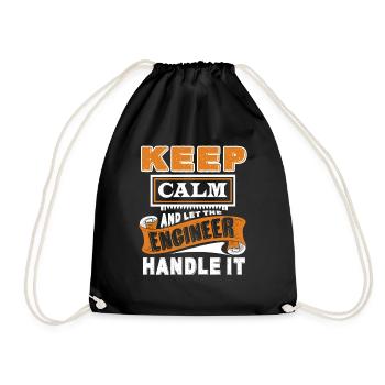 Engineer Let Engineer Handle It - Drawstring Bag - black - Front