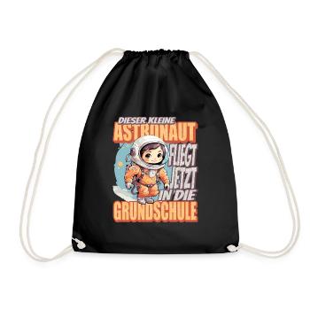 Dieser Kleine Astronaut fliegt jetzt in die - Turnbeutel - Schwarz - Vorne