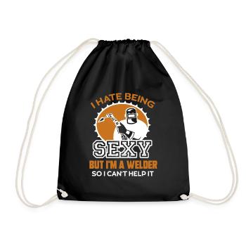 Welder I'm A Welder - Drawstring Bag - black - Front