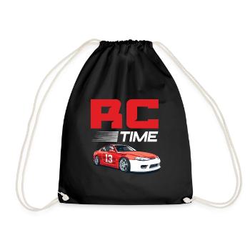 RC Auto Hobby Spruch Ferngestuertes Auto - Turnbeutel - Schwarz - Vorne